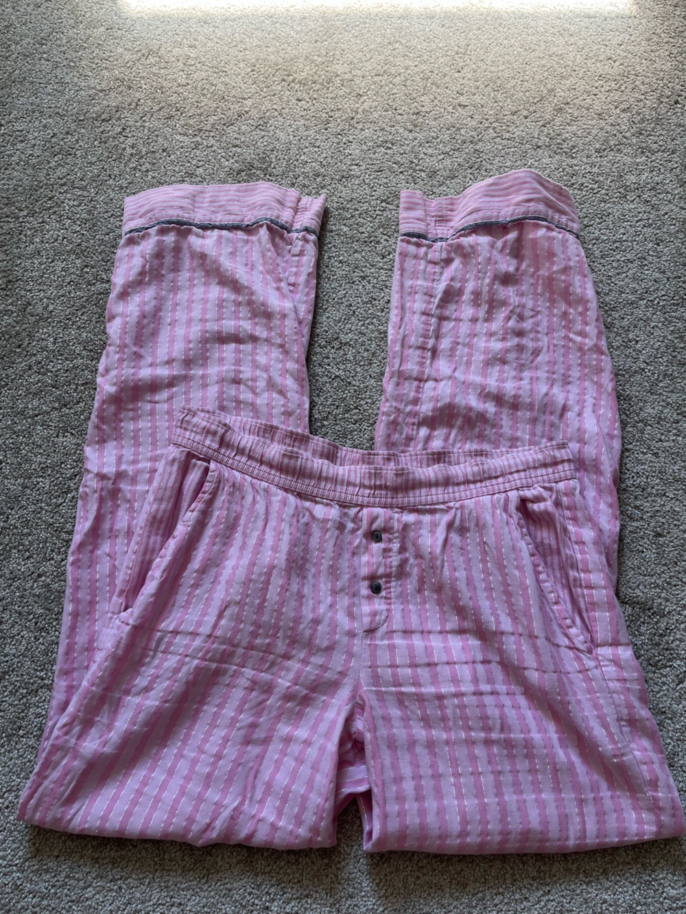 Victoria's Secret Pink Striped Lounge Bottoms